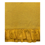 Zoe &amp; Tobiah Mustard Ruffle Crew Neck Solid Color Sweater For Girls