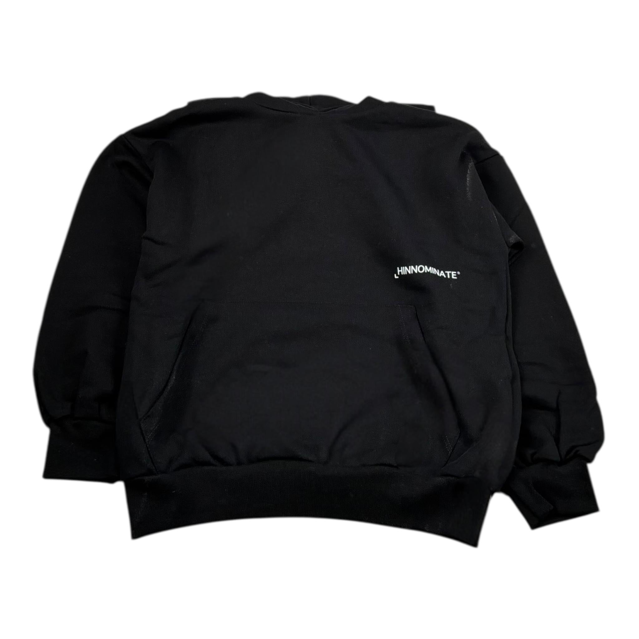 Hinnominate Felpa Tinta Unita con Cappuccio per Bambino 3641FZ00029 NERO HINNOMINATE 