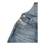 Diesel Denim Overalls Solid Color Bermuda Model Light Blue For Boys