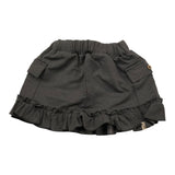 Bamboom+Babies Solid Color Perforated Skirt with Embroidery Black for Newborn
