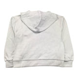 Gaelle Girls' Plain Glitter Hooded Sweatshirt White