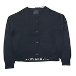 JOHN RICHMOND cardigan tinta unita con logo Nero per Bambina RGA25192CD NERO JOHN RICHMOND 
