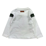 TRUSSARDI shirt girocollo tinta unita con stampa Bianco per Bambino TIA24111TS BIANCO TRUSSARDI 
