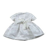 Baby A. Abito Cerimnia Tinta Unita con Fiocco per Neonata H2216N BIANCO BABY A. 