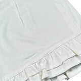 Fun & Fun Short Tinta Unita con Balze per Bambina FCJSO16587 BIANCO FUN & FUN 