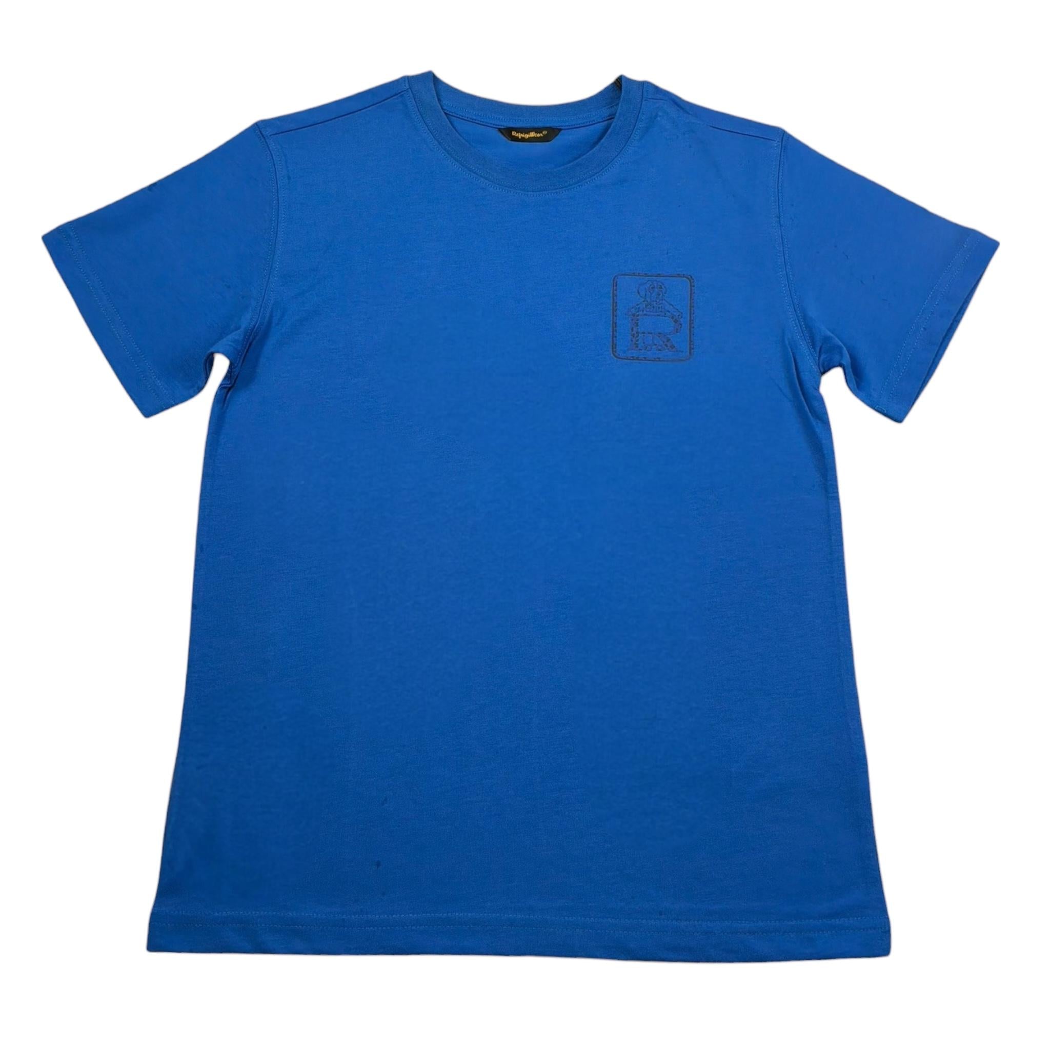 Refrigiwear T-Shirt Girocollo Tinta Unita con Stampa per Bambino 157TRMJS25 COBALTO REFRIGIWEAR 