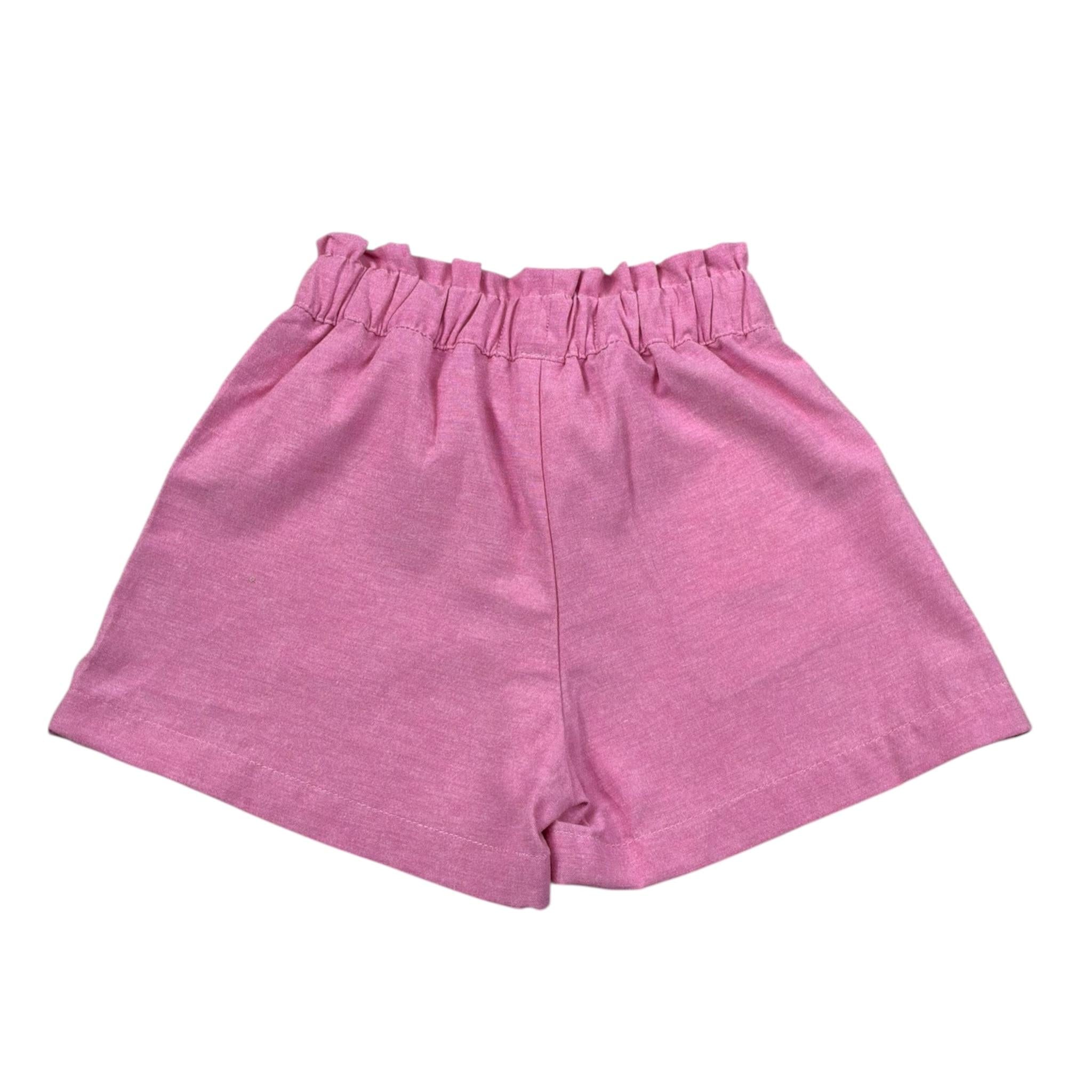 Malvi & Co Short Tinta Unita con Elastico In Vita per Neonata S25M032SHLCN ROSA MALVI & CO 