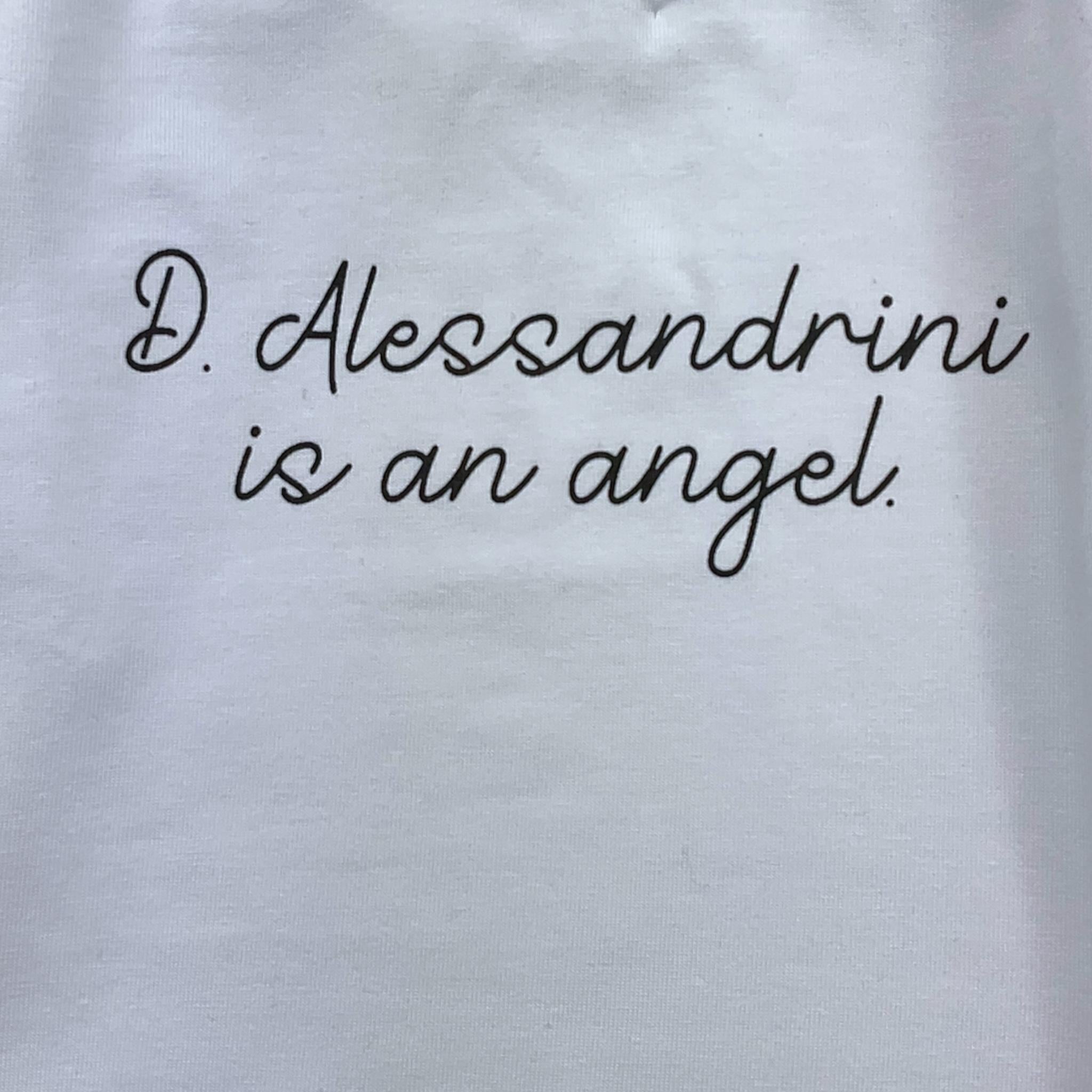 DANIELE ALESSANDRINI shirt girocollo tinta unita con stampa Bianco per Neonato 1291M00072N BIANCO DANIELE ALESSANDRINI 