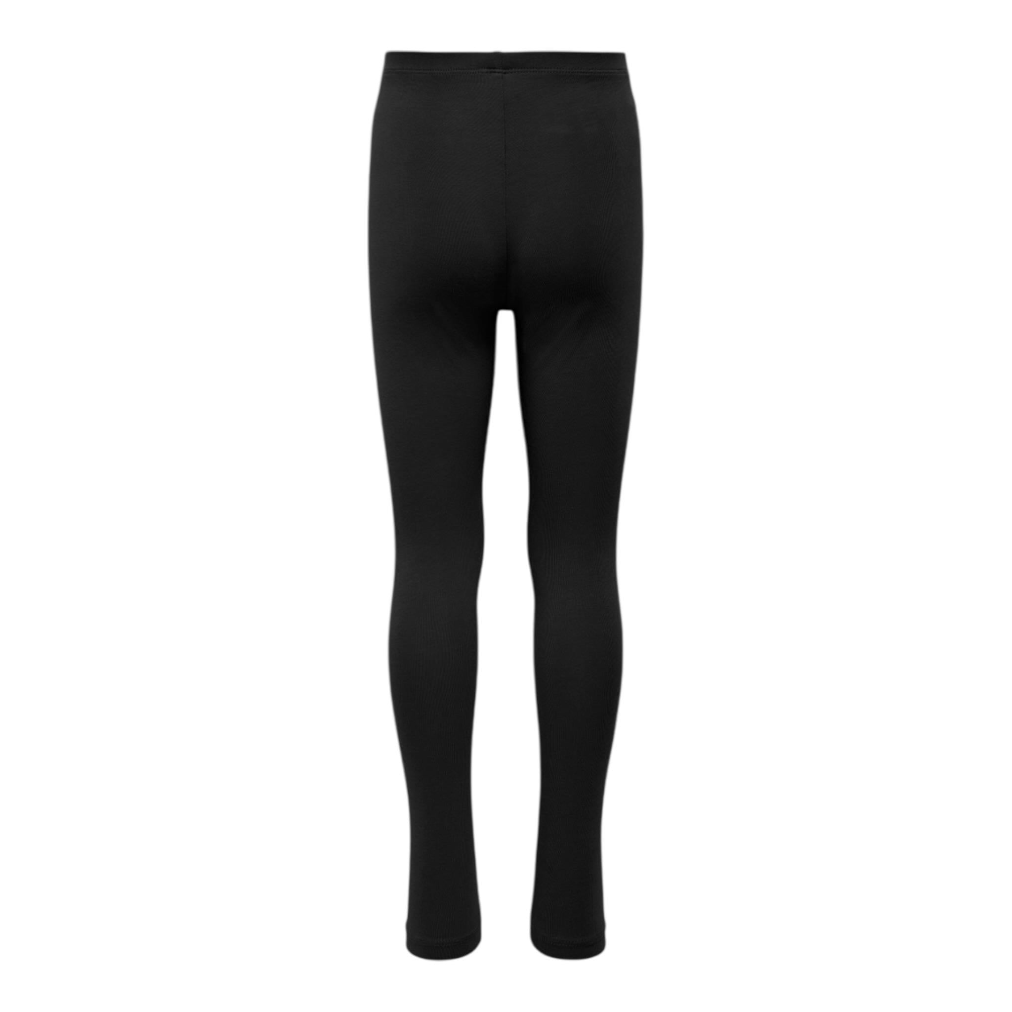 Only Leggins Tinta Unita con Elastico In Vita per Bambina 15300232 NERO ONLY 