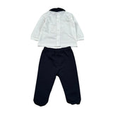 Lalalu' Completo 2 Pezzi Shirt-Ghettina per Neonato CPL6P BIANCO/BLU LALALU' 