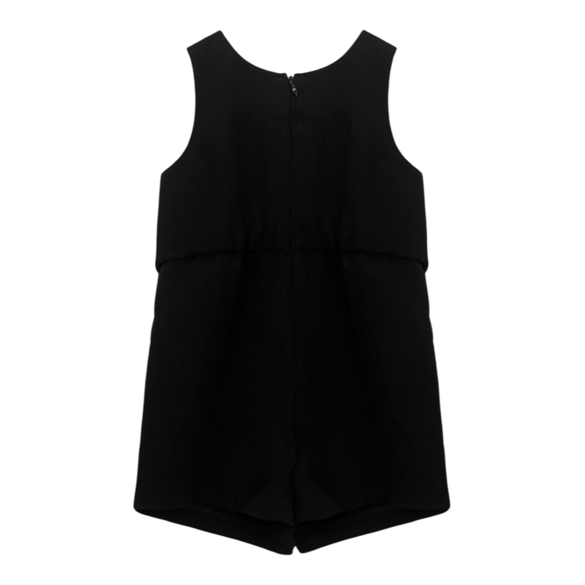 ELISABETTA FRANCHI tuta intera corta tinta unita giromanica Nero per Bambina EGTA006 NERO ELISABETTA FRANCHI 