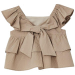 Liu Jo Top Giromanica Tinta Unita per Bambina KA5140 BEIGE LIU JO 