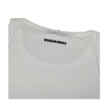 Dsquared2 Canotta Girocollo tinta unita con Logo Bianco per Bambino DQ2783X BIANCO DSQUARED2 