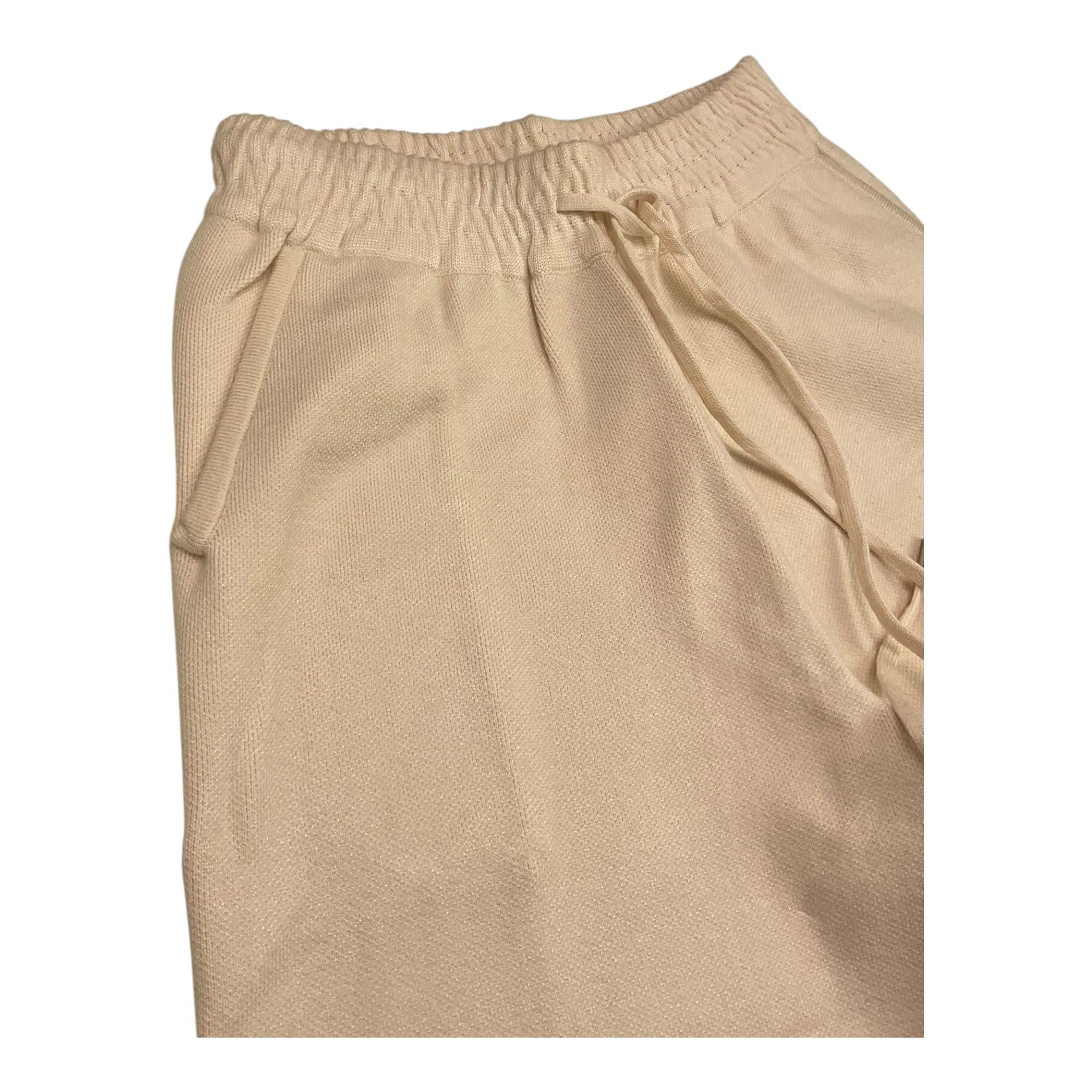 JANICE pantalone tinta unita modello palazzo Panna per Bambina JN572R PANNA JANICE 