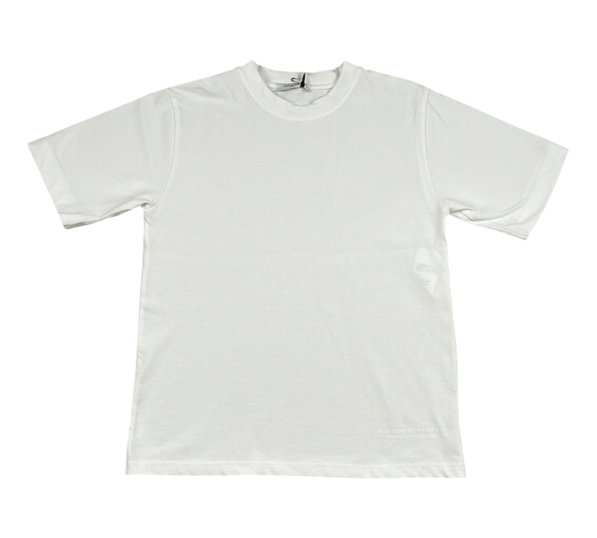 Paolo Pecora T-Shirt Girocollo Tinta Unita per Bambino PP4363 BIANCO PAOLO PECORA 