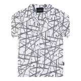 John Richmond Camicia Tinta Unita con Fantasia per Bambino RBP25093CA BIANCO JOHN RICHMOND 