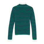 PHILOSOPHY maglioncino fantasia a righe con colletto ricamato Verde per Bambina PFMA043 VERDE PHILOSOPHY 