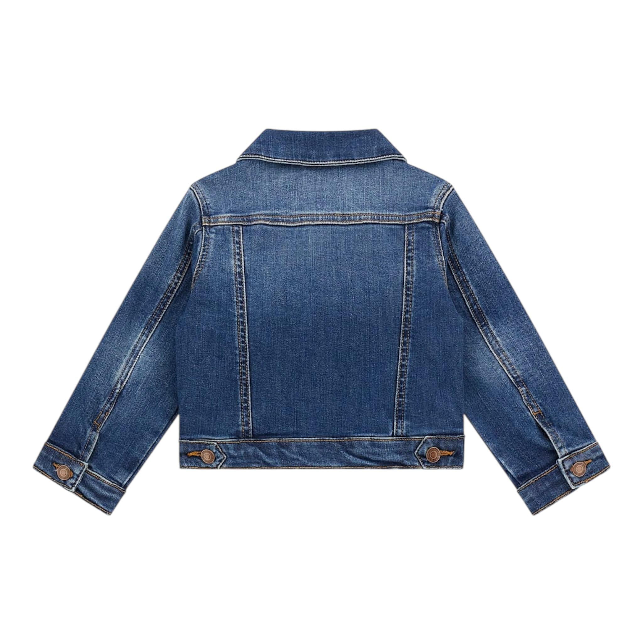 Guess Giubbino In Denim Tinta Unita per Neonato N4RL07D4GV0 BLU GUESS 