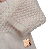 Carre'Ment Beau Tutina Tinta Unita con Colletto per Neonata Y94300 ROSA CARRE'MENT BEAU 