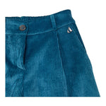 DIXIE pantalone tinta unita modello palazzo Petrolio per Bambina PHJ2062G67 PETROLIO DIXIE 