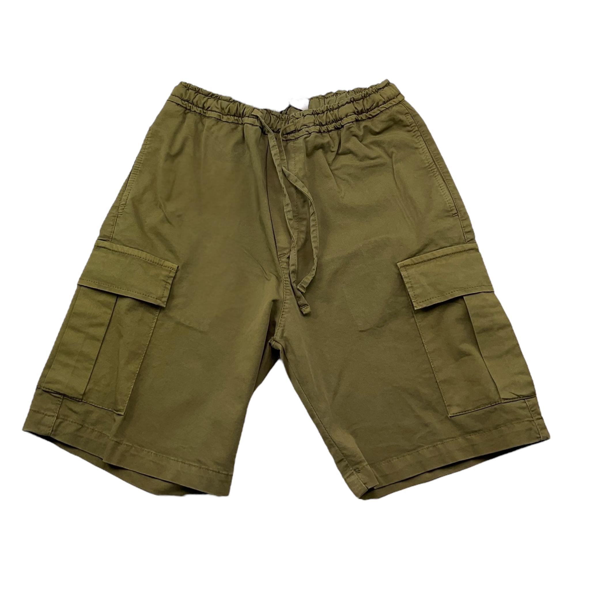 Manuel Ritz Bermuda Tinta Unita con Elastico In Vita per Bambino MR3008 VERDE MANUEL RITZ 