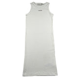 Calvin Klein Abito Tinta Unita Giromanica con Logo per Bambina IG0IG02906XX PANNA CALVIN KLEIN 
