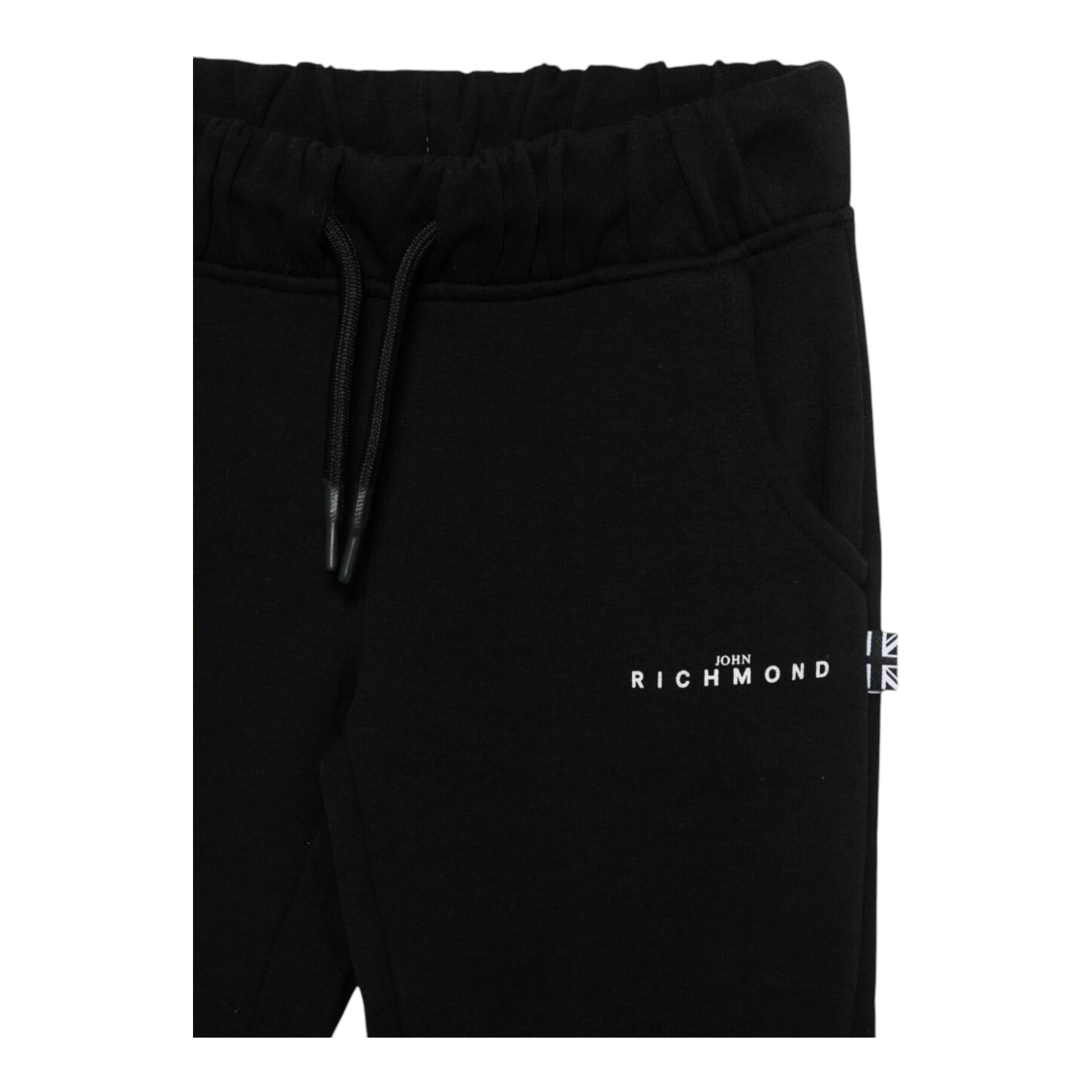 JOHN RICHMOND completo 2pz felpa- pantalone bicolore Nero per Bambina RGA24124CFX NERO JOHN RICHMOND 