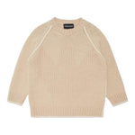 EMPORIO ARMANI maglia tinta unita girocollo  Beige per Bambino 6D4M50 BEIGE EMPORIO ARMANI 