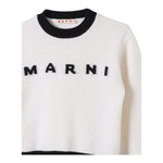 MARNI maglia tinta unita con stampa Bianco per Bambina M00993 BIANCO MARNI 