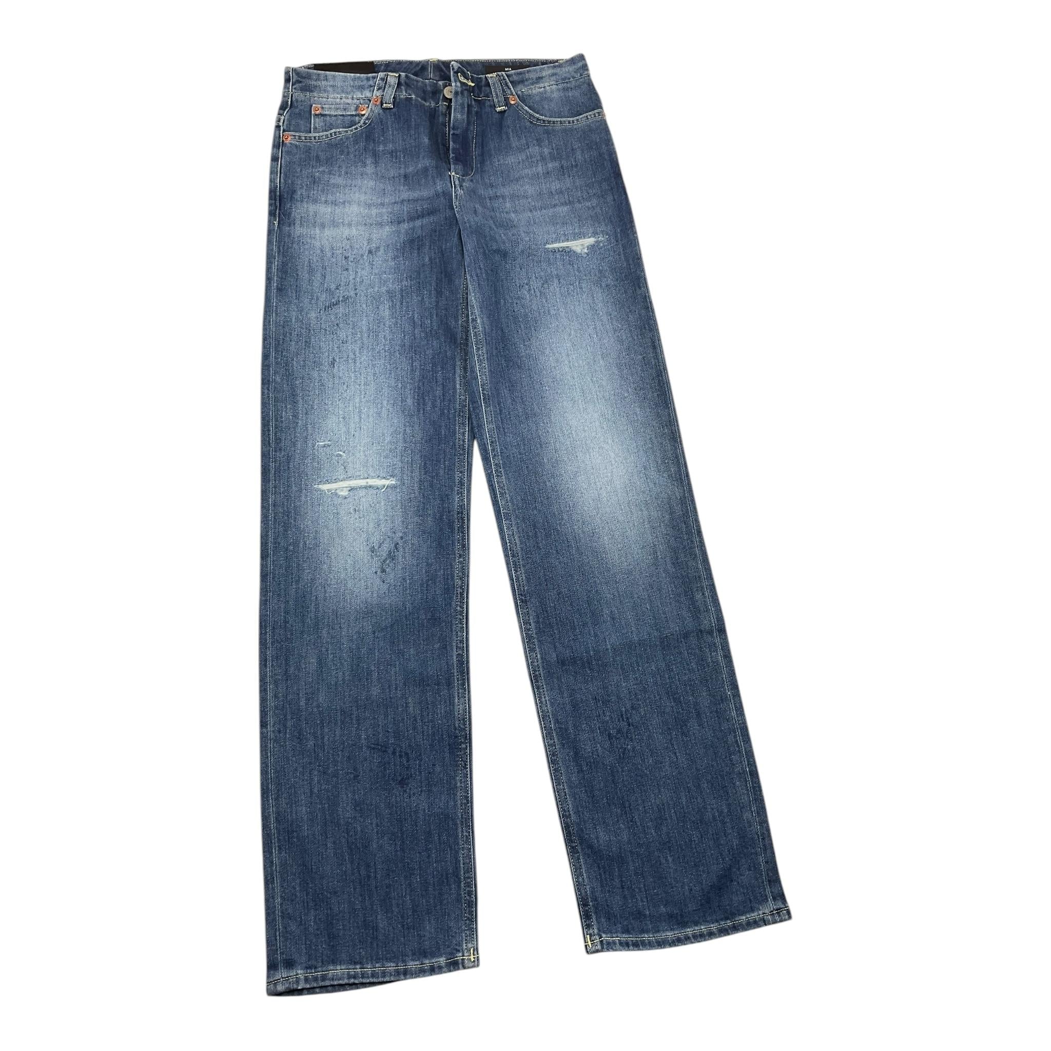 DONDUP jeans tinta unita con 5 tasche Blu per Bambino DFPA057 BLU DONDUP 