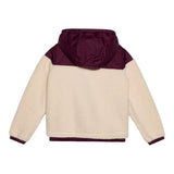 K-WAY giubbino bicolore teddy con cappuccio Viola/panna per Bambina K3124LW VIOLA/PANNA K-WAY 