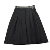 John Richmond Gonna Tinta Unita con Borchie per Bambina RGP26180GO NERO JOHN RICHMOND 