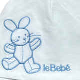 Le Bebe' Cappello Tinta Unita con Stampa per Neonato LBB5263 BIANCO LE BEBE' 