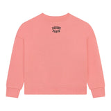 KENZO felpa chiusa girocollo tinta unita con stampa Rosa per Bambina K60692J ROSA KENZO 