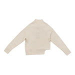 MANILA GRACE maglia collo alto tinta unita con stampa Panna per Bambina MFJF24M169 PANNA MANILA GRACE 