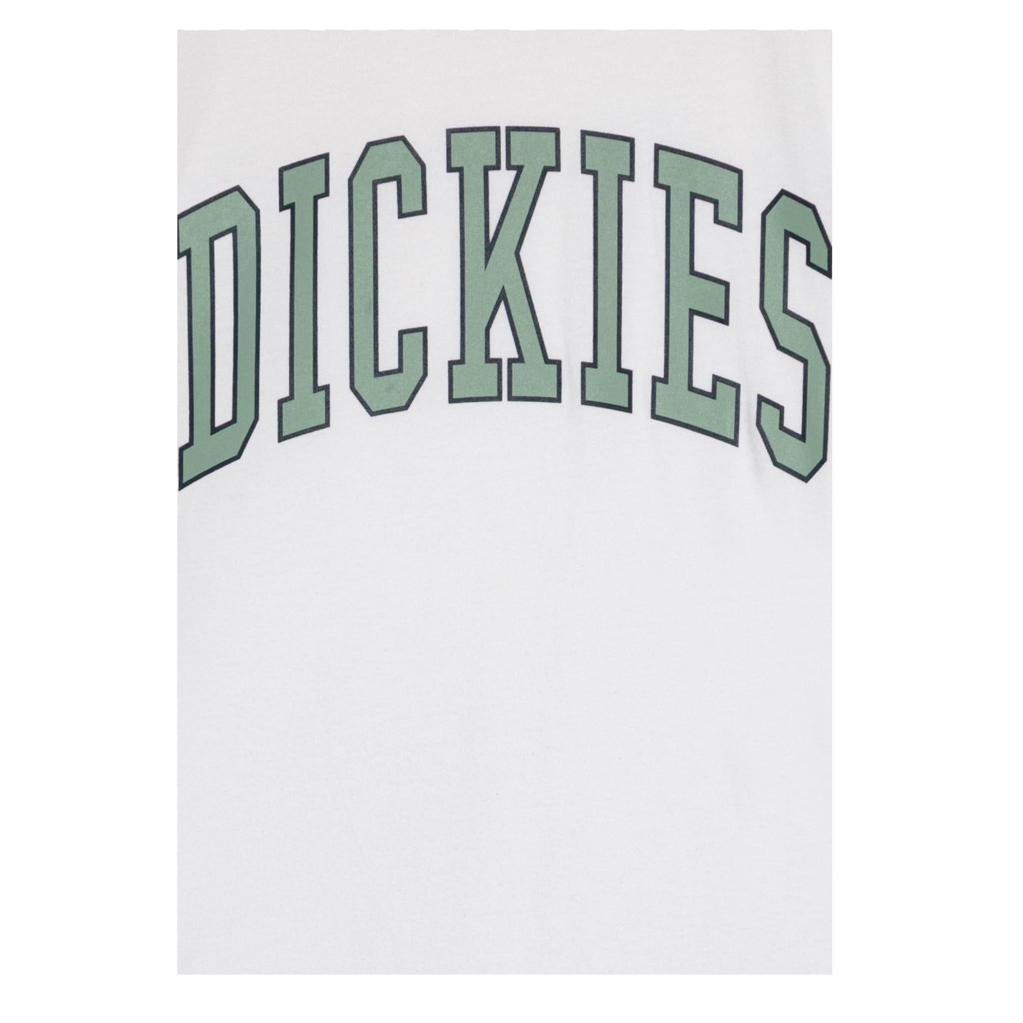 Dickies T-Shirt Girocollo tinta unita con Logo Bianco per Bambino 520049816800100 BIANCO DICKIES 