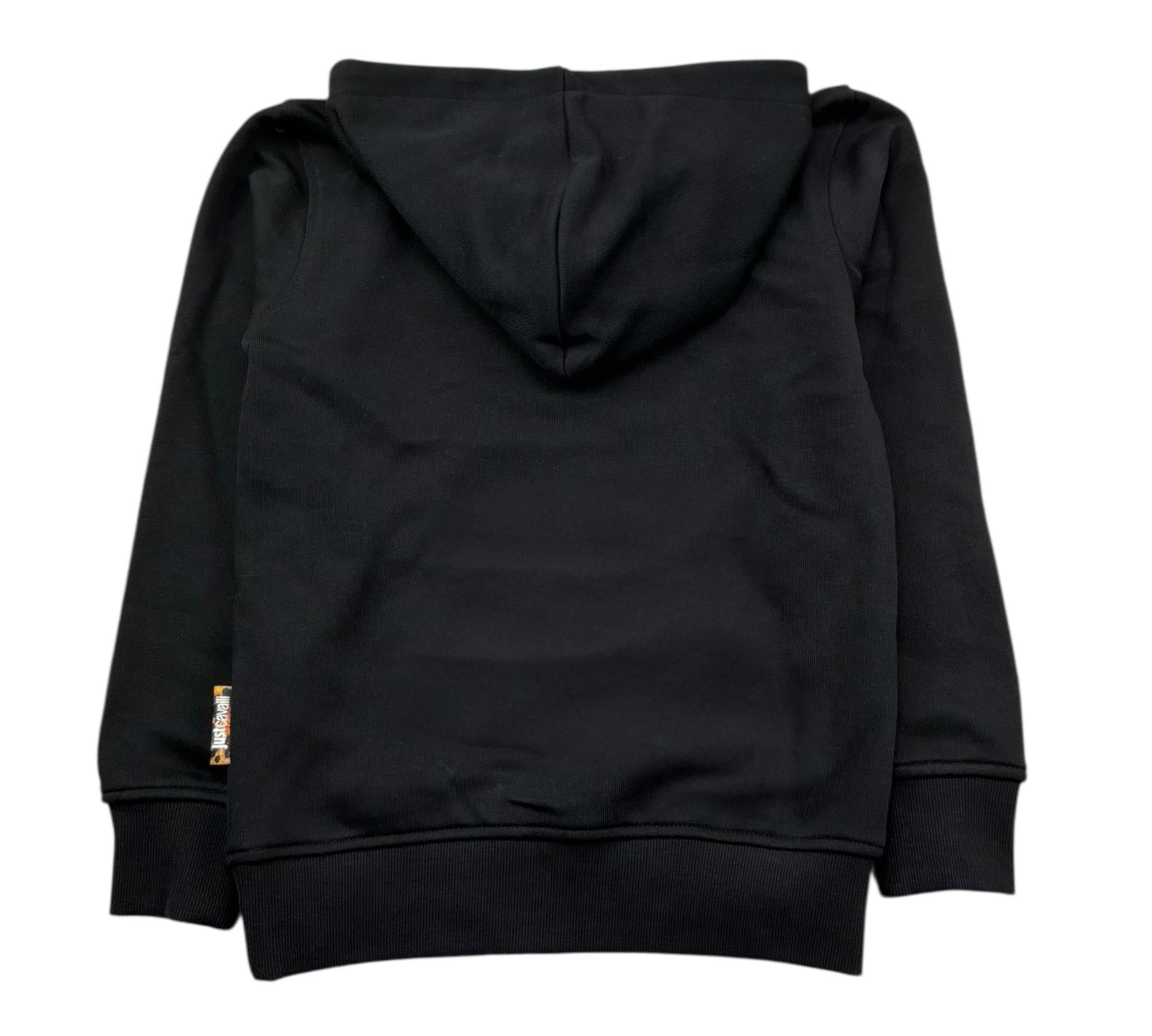 Just Cavalli Felpa Chiusa Girocollo Tinta Unita con Logo per Bambino JBP26012FE NERO JUST CAVALLI 