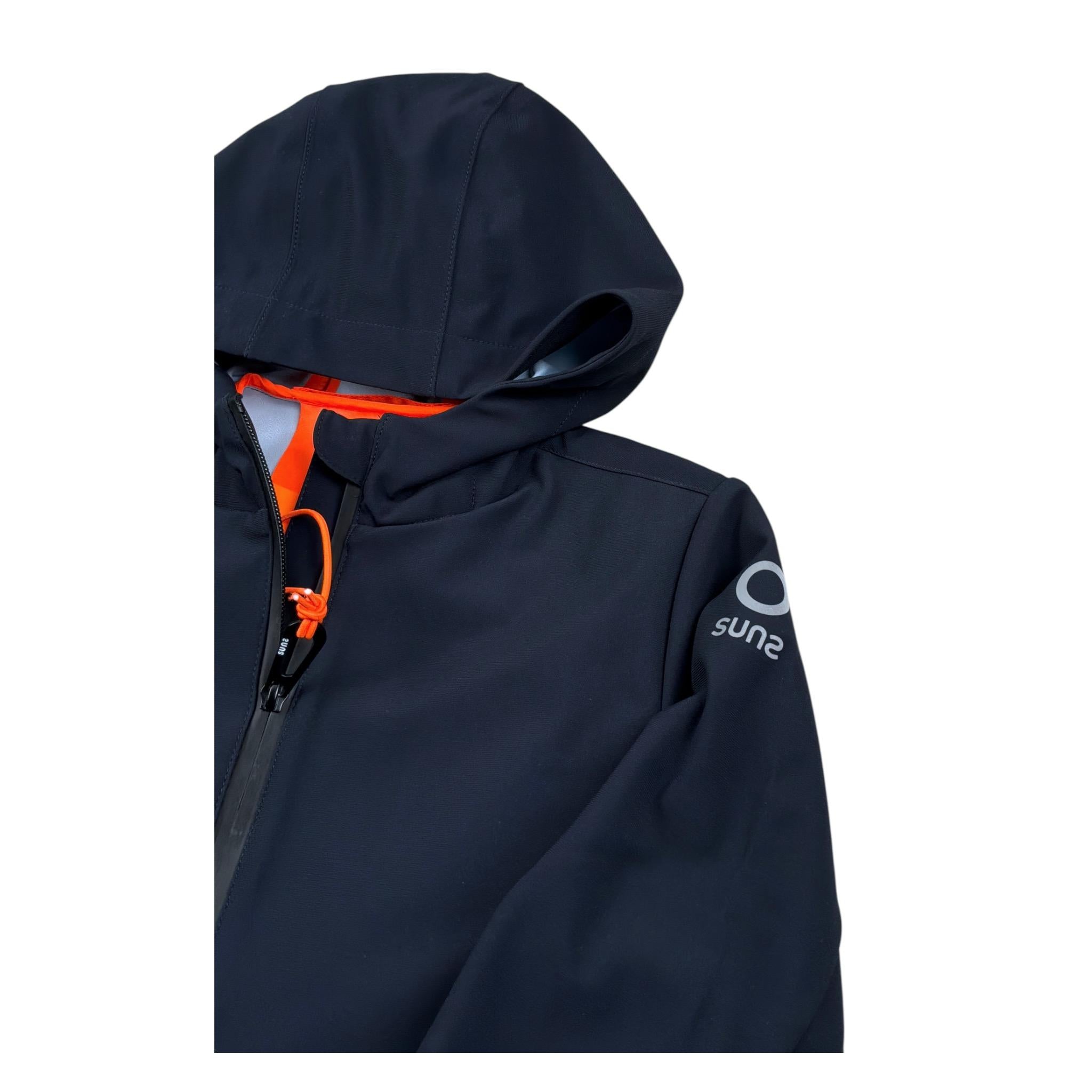 Suns Giubbino tinta unita con Cappuccio Blu per Bambino GBS0102U BLU SUNS 