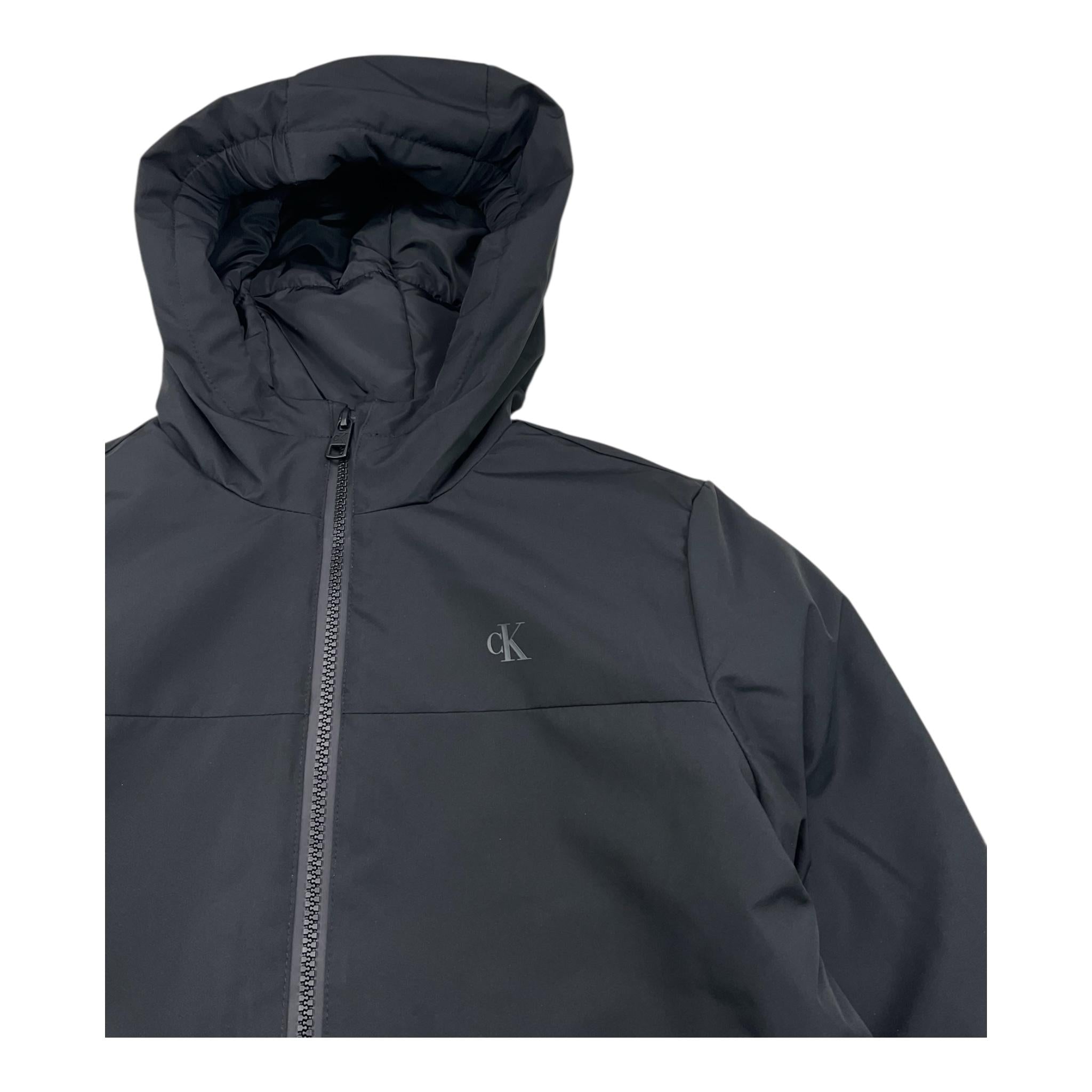 CALVIN KLEIN giubbino tinta unita con cappuccio Nero per Bambino IB0IB02249 NERO CALVIN KLEIN 