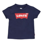 Levi'S T-Shirt Girocollo tinta unita con Logo Blu per Neonato 6E8157XXXX BLU LEVI'S 