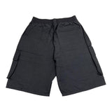 Barrow Kids Solid Color Elastic Waist Bermuda Shorts Black For Boys