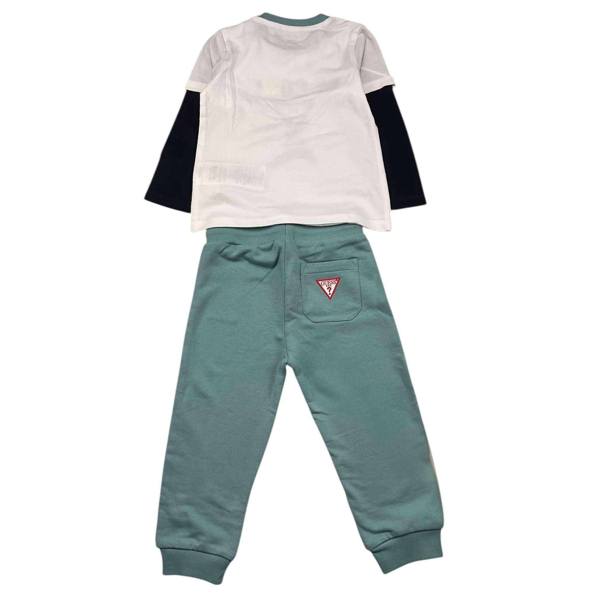 GUESS completo 2 pezzi shirt-pantalone Bianco per Neonato I4YG15AK8HM3 BIANCO GUESS 