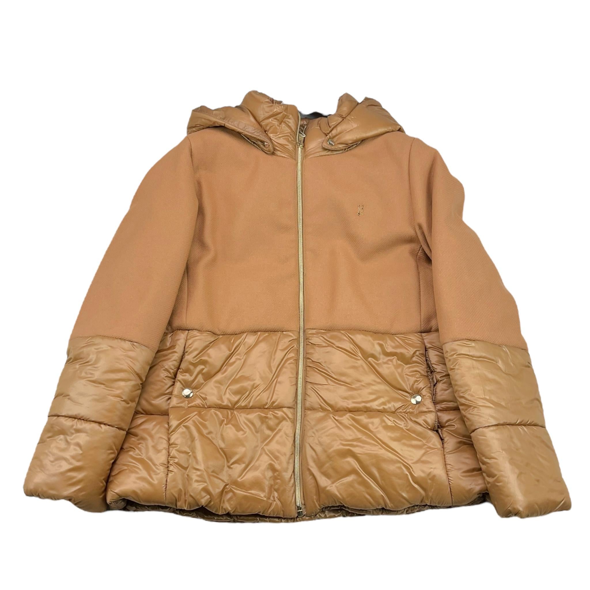 HERNO giubbino tinta unita con cappuccio Cammello per Bambina GI000085G CAMMELLO HERNO 