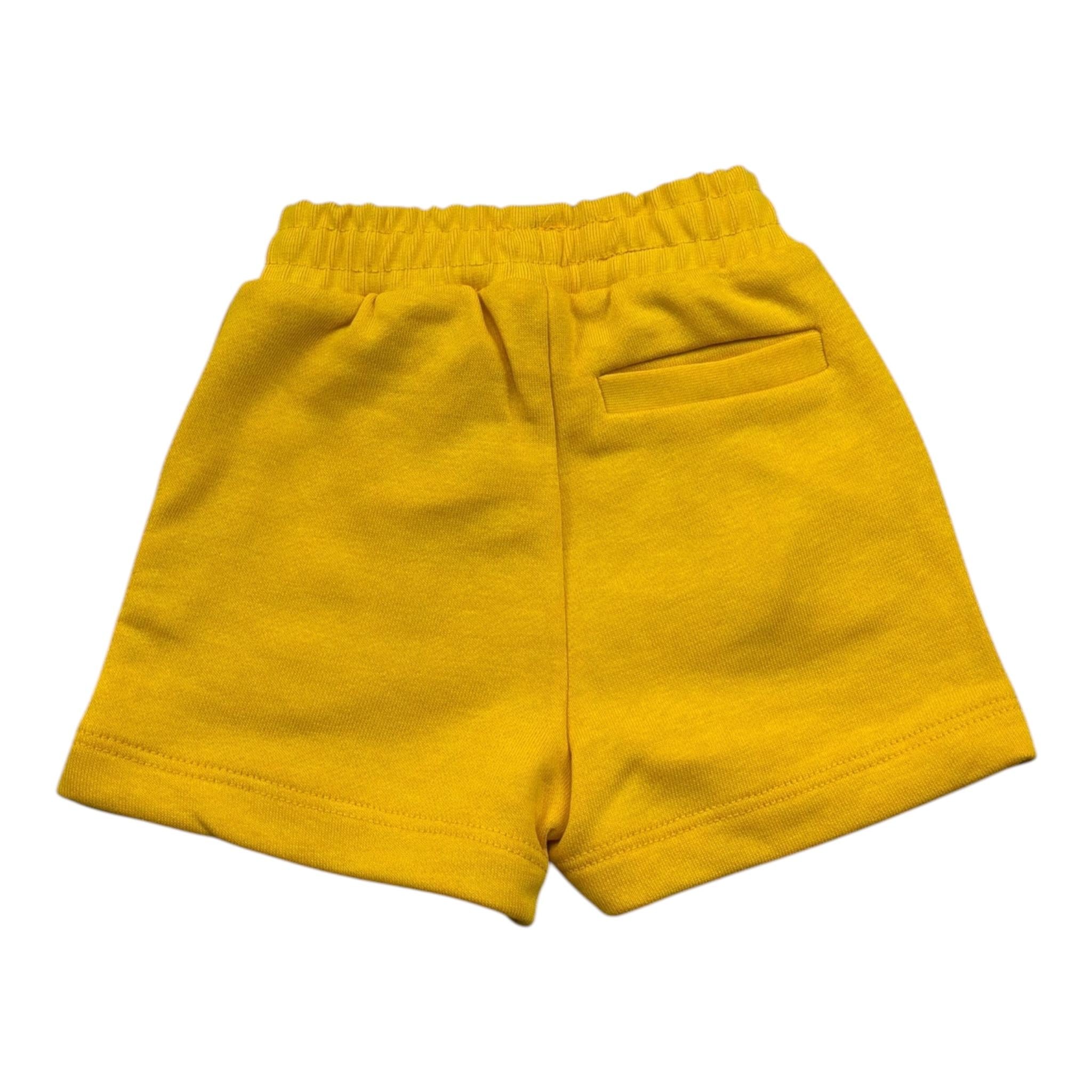 Iceberg Bermuda Felpa Tinta Unita con Stampa per Neonato BFICE5110B GIALLO ICEBERG 