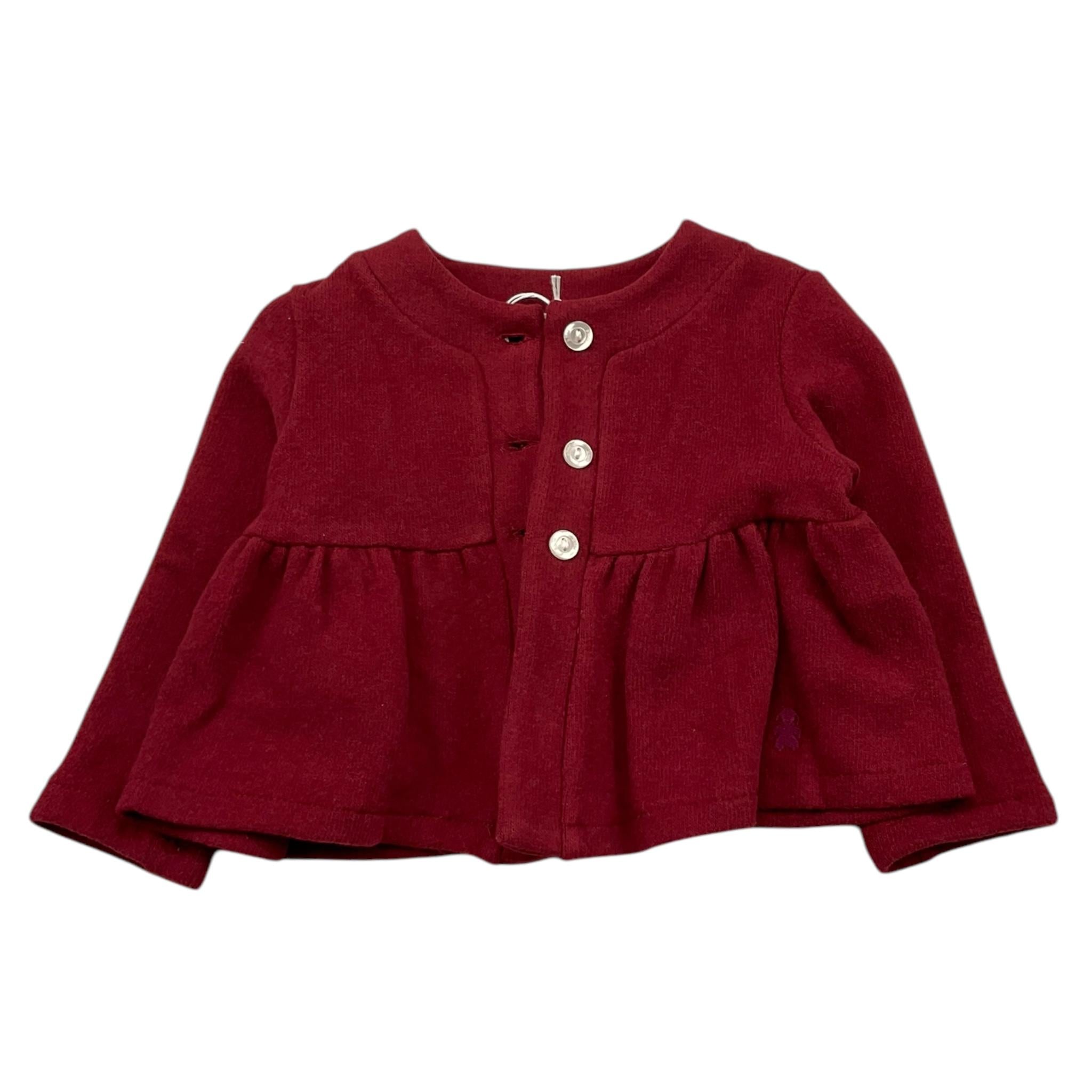 LE BEBE' cardigan tinta unita con bottoni in contrasto Rosso per Neonata LBG6076 ROSSO LE BEBE' 