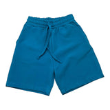 Make Bermuda Solid Color With Elastic Waist Light Blue For Newborn