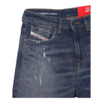 Diesel Jeans Tinta Unita Modello A Palazzo per Bambina J01852 BLU DIESEL 