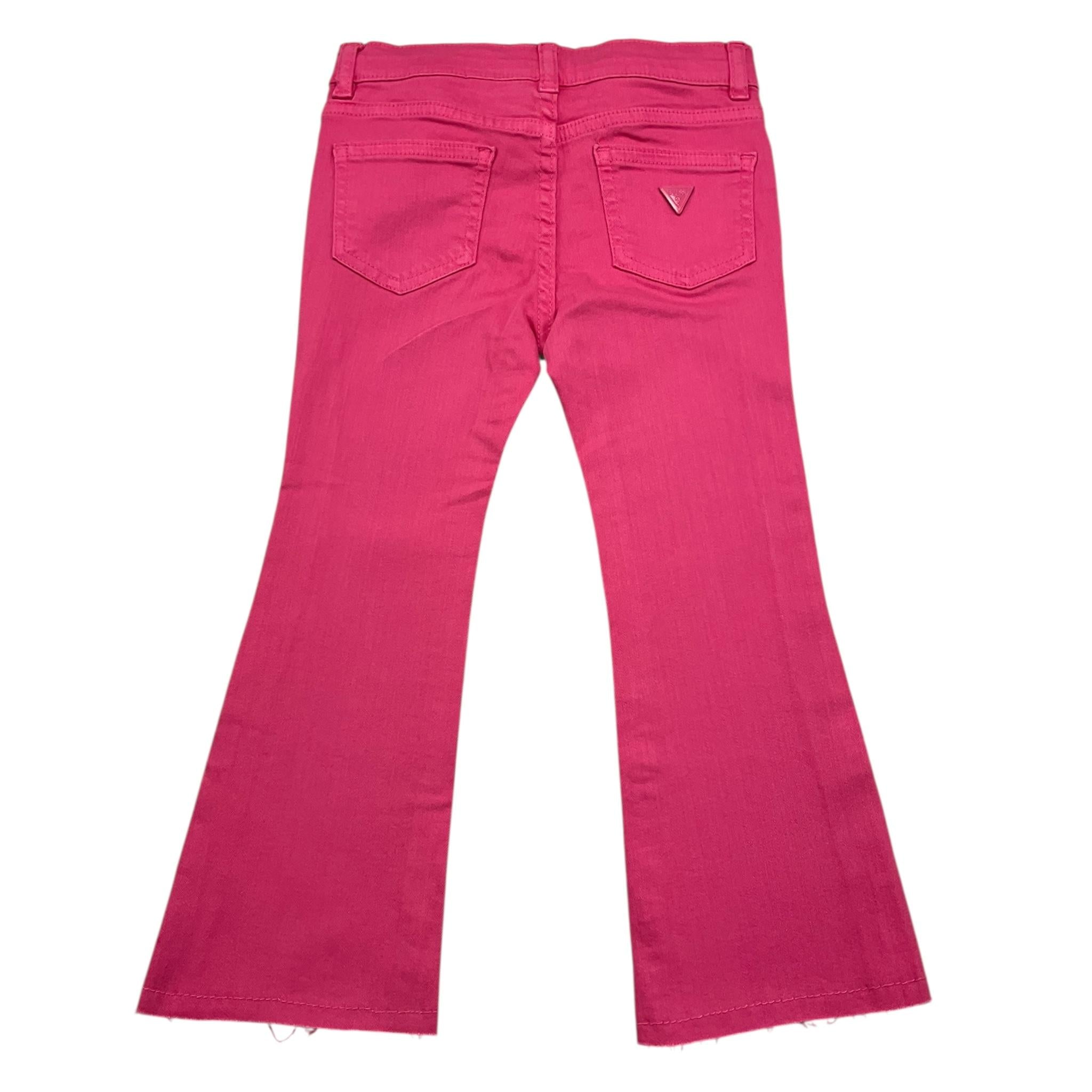 GUESS pantalone tinta unita modello a zampa con girovita regolabile Fuxia per Bambina K4YB00WE620X FUXIA GUESS 