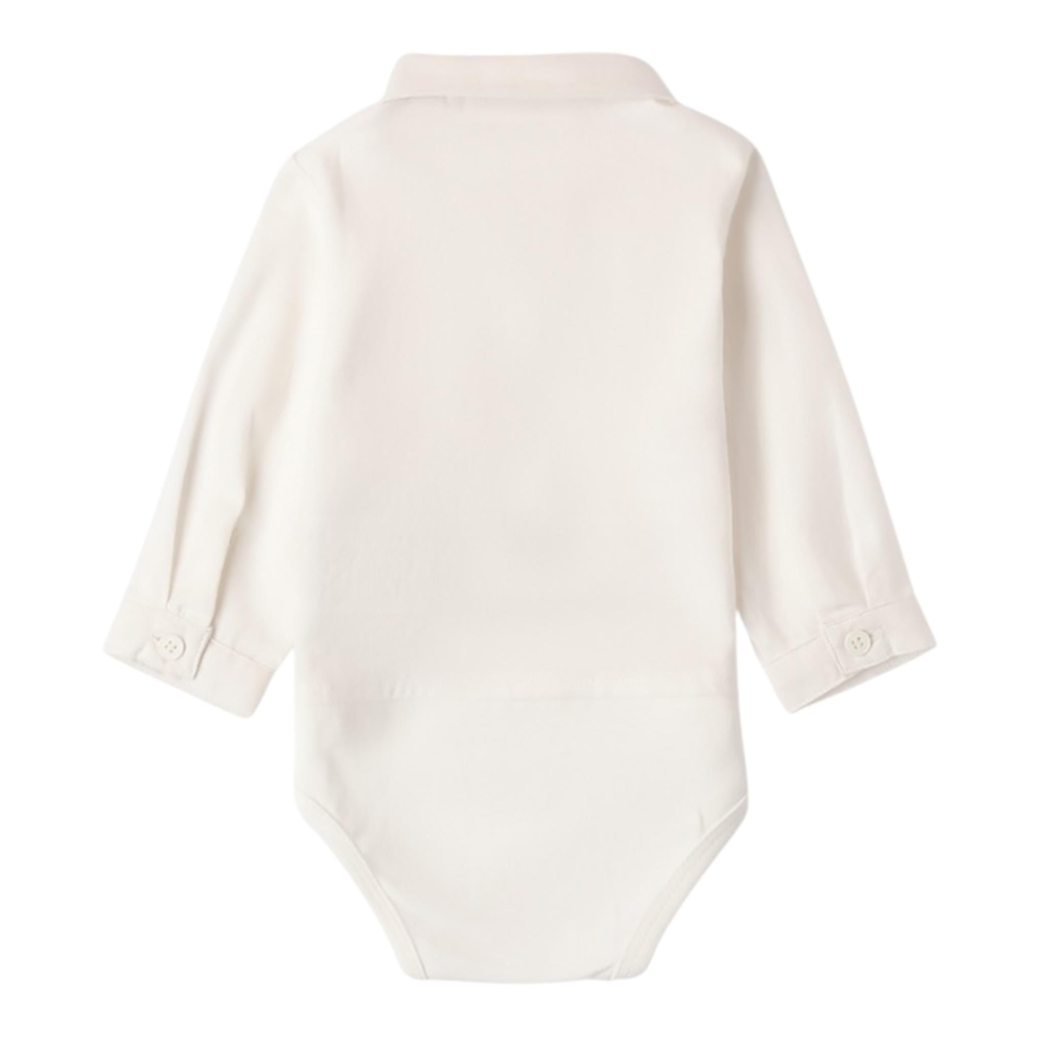 MINI BANDA camicia modello body tinta unita Panna per Neonato 3A606 PANNA MINI BANDA 