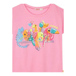 Billieblush T-Shirt Tinta Unita con Brillantini per Neonata U21058 ROSA BillIEBLUSH 